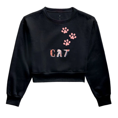Moletom Cropped - Cat