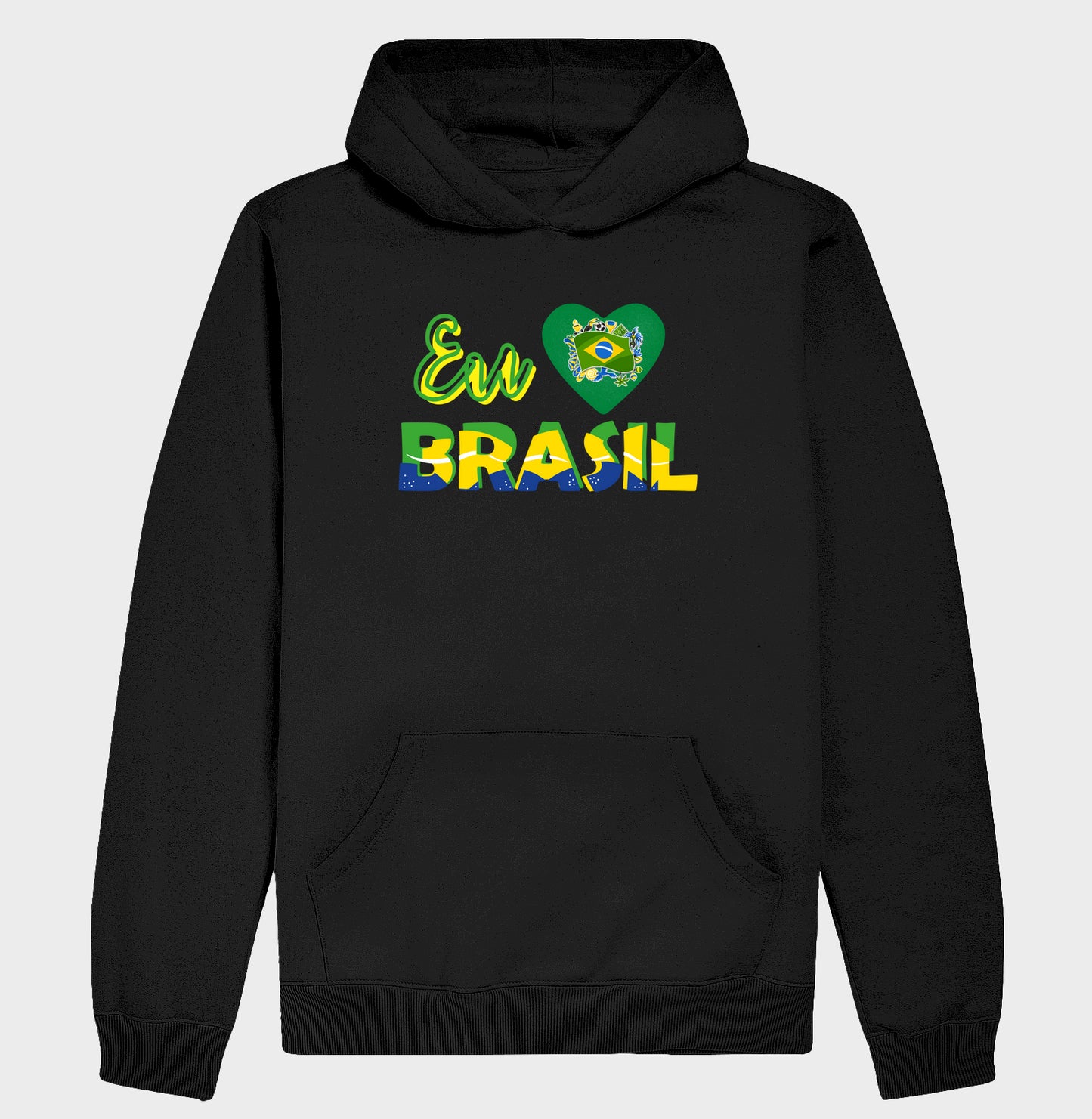 Moletom Hoodie - Eu amo Brasil