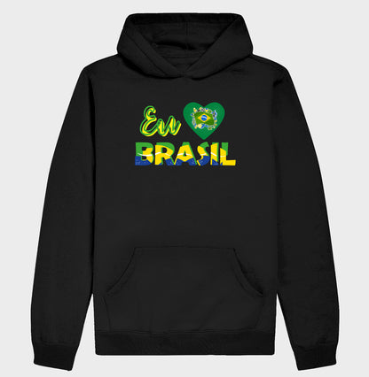 Moletom Hoodie - Eu amo Brasil