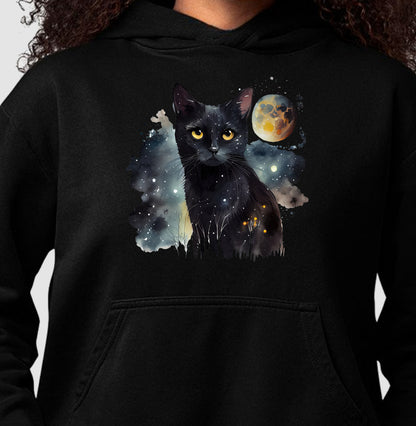 Moletom Hoodie - Gato Preto Luar