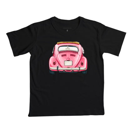 Camiseta Infantil - Fusca Rosa