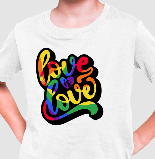 Camiseta Infantil - Love is Love