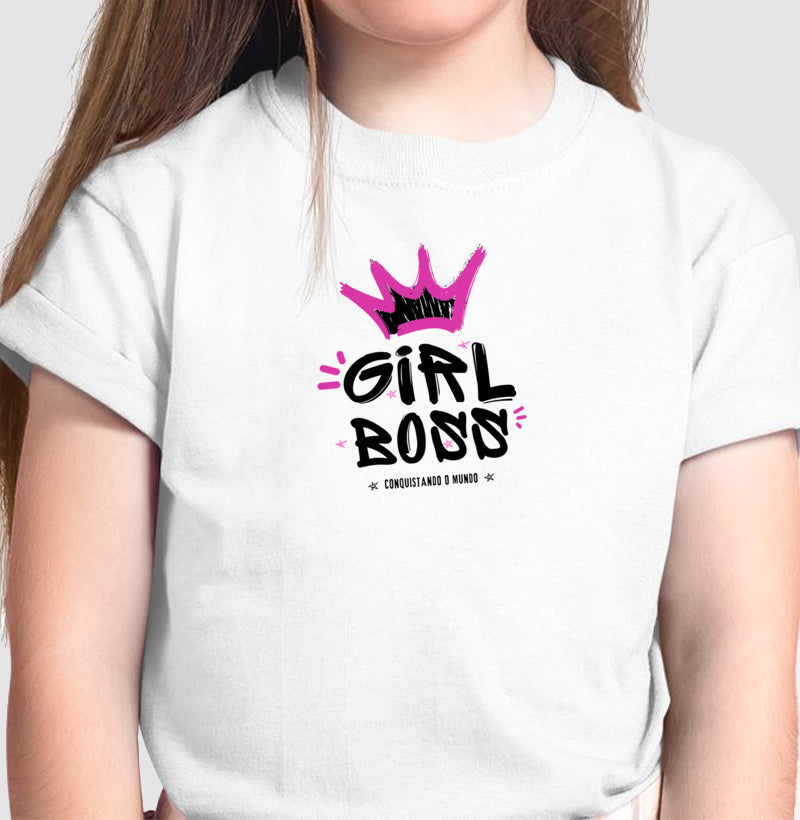 Camiseta Infantil - Girl Boss Helena