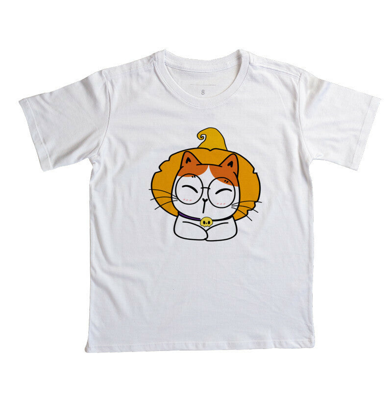 Camiseta Infantil - Gato de Chapéu