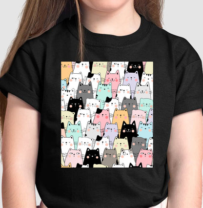 Camiseta Infatil - Gatos