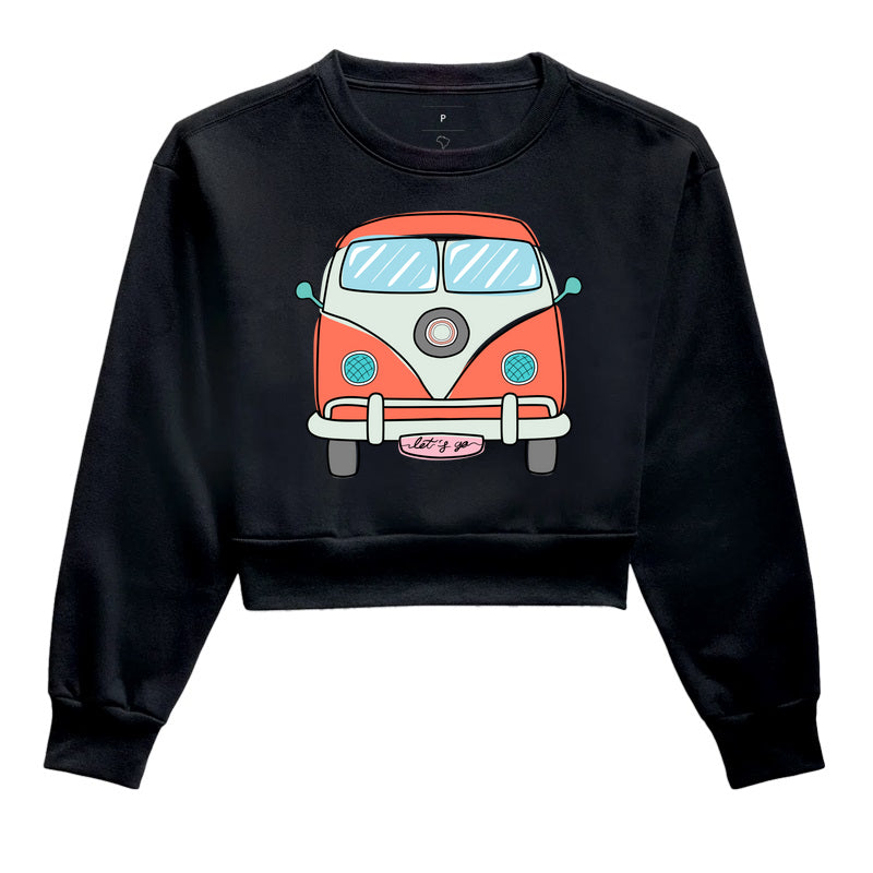 Moletom Cropped - Kombi Laranja