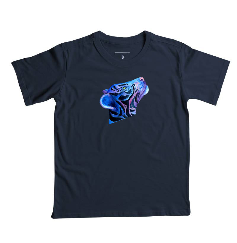 Camiseta Infantil - Onça Azul