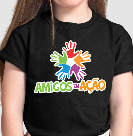 Camiseta Infantil - Amigos em Ação