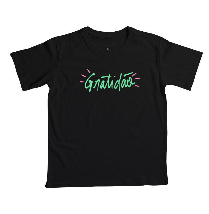 Camiseta Infantil - Gratidão Verde