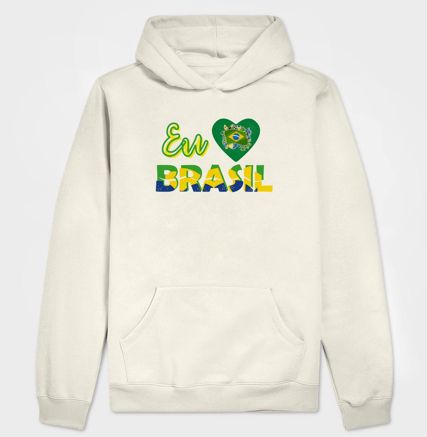 Moletom Hoodie - Eu amo Brasil