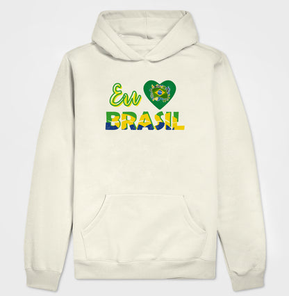 Moletom Hoodie - Eu amo Brasil