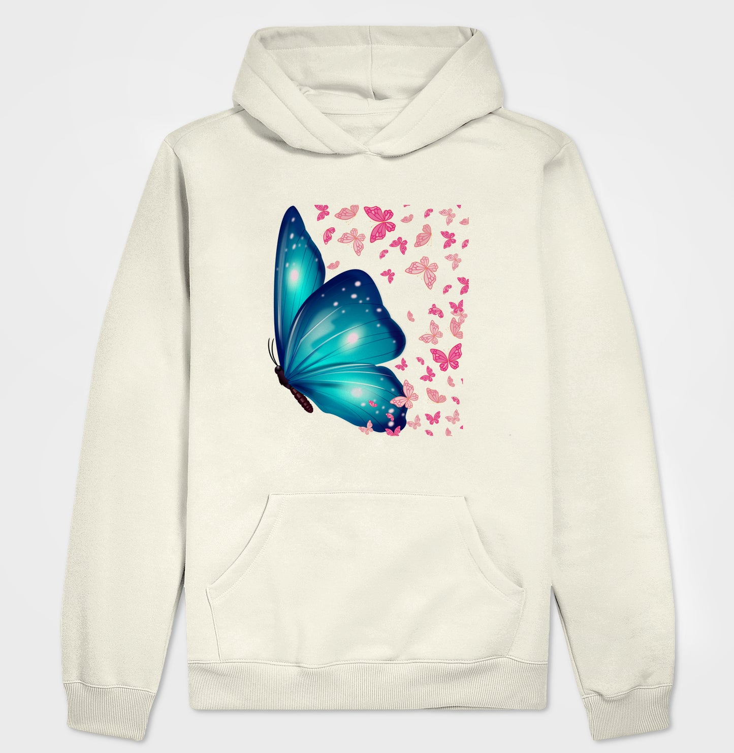 Moletom Hoodie - Borboleta Azul
