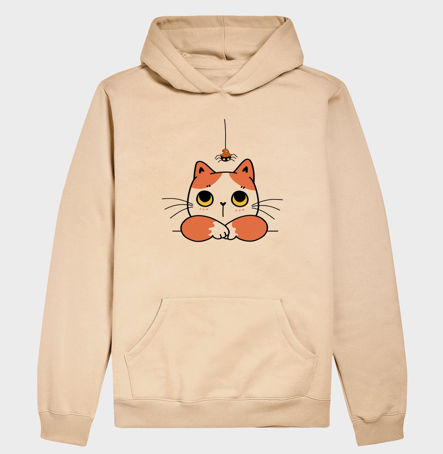 Moletom Hoodie - Gato com Aranha