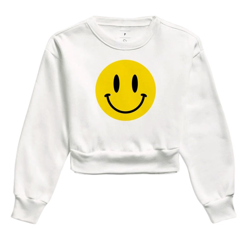 Moletom Cropped - Emoji Smile