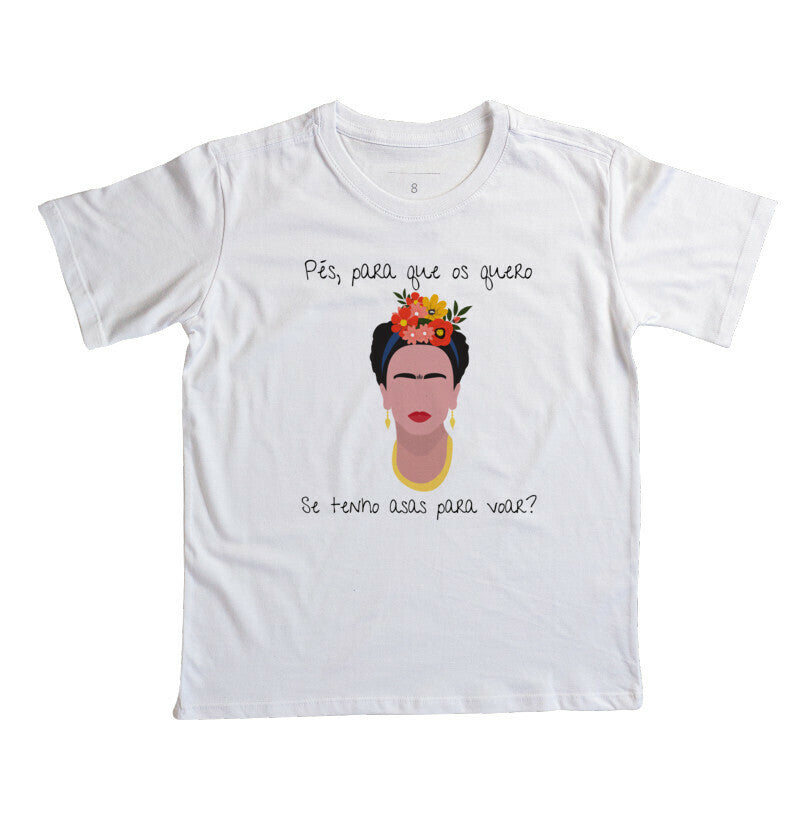 Camiseta Infantil - Girl Power Frida Khalo