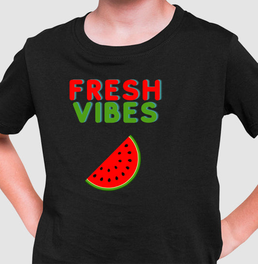 Camiseta Infantil - Melancia Vibes