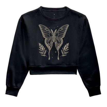 Moletom Cropped - Borboleta Dourada