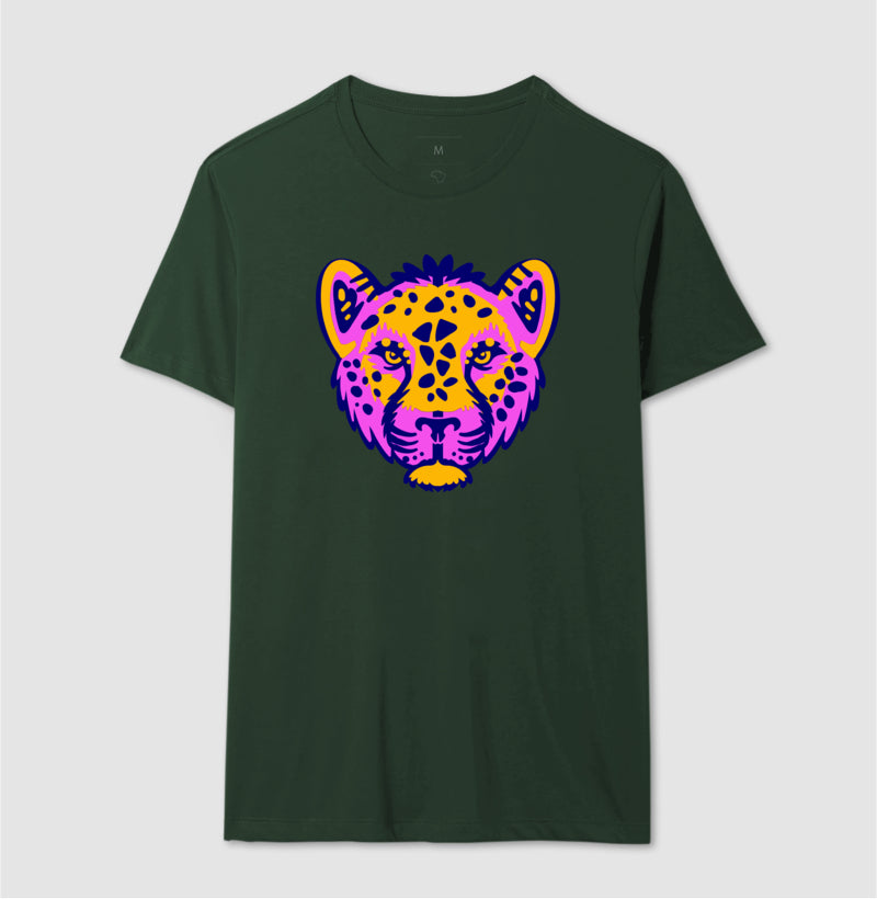 Camiseta - Onça Colorida