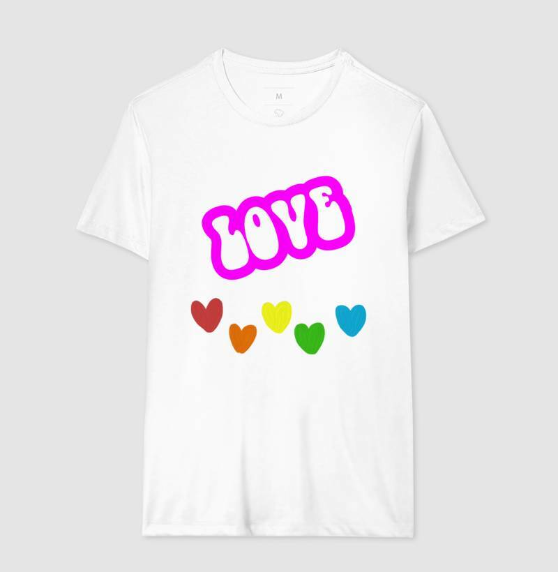 Camiseta - Love Corações