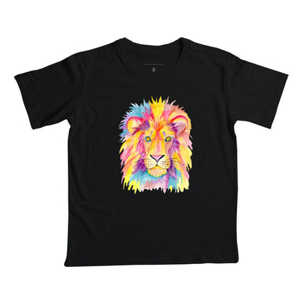 Camiseta Infantil - Leão Colorido