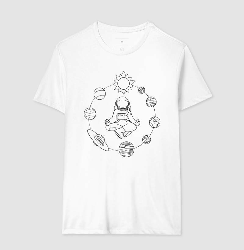 Camiseta - Astronauta Meditando