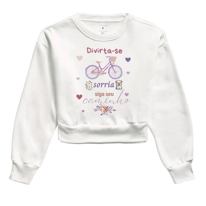 Moletom Cropped - Girl Power Hanna