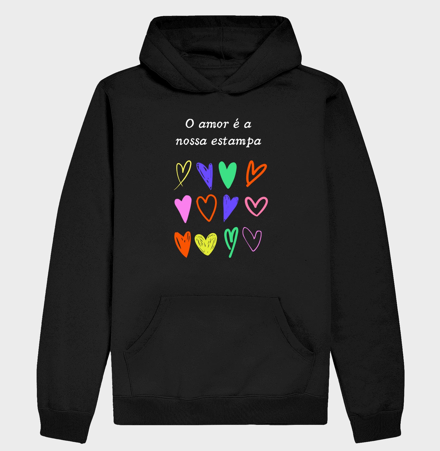 Moletom Hoodie - Estampa Amor