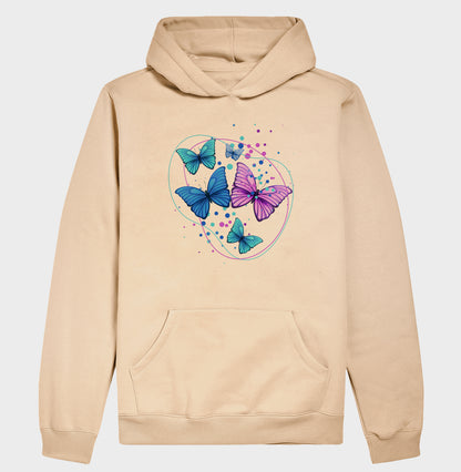 Moletom Hoodie - Borboletas Azuis