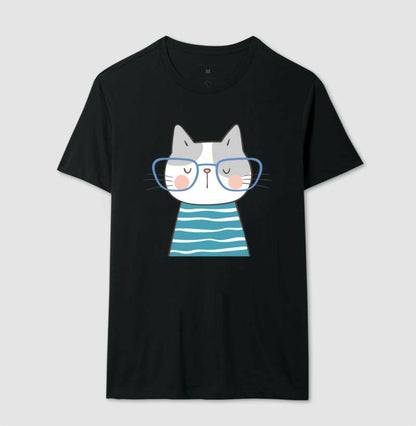 Camiseta - Gato de Óculos