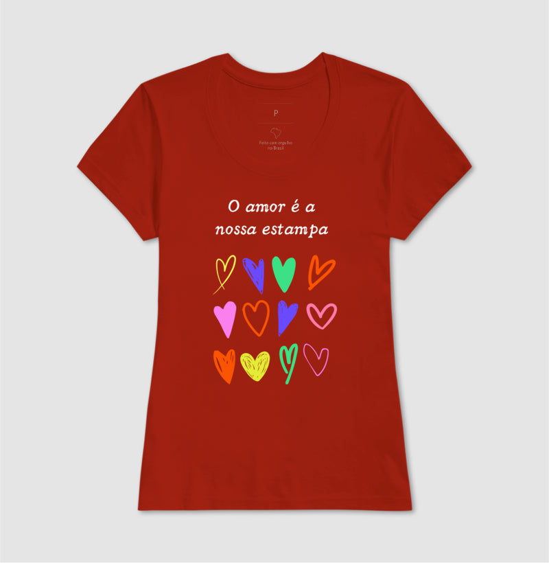 Baby Look - Estampa Amor