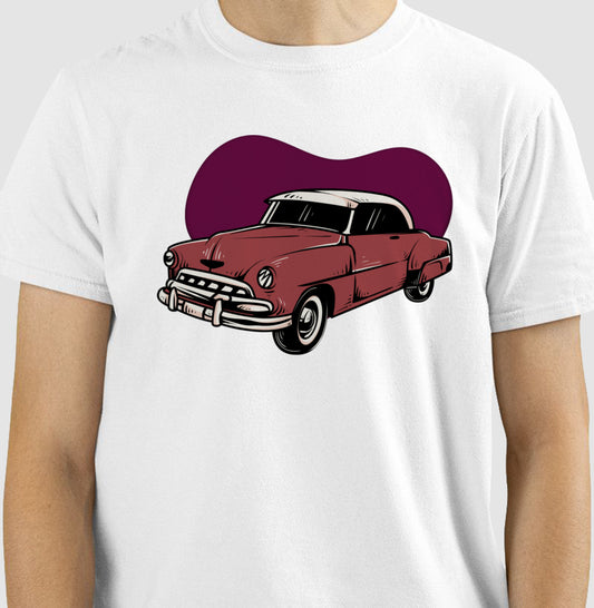 Camiseta - Carro Antigo Vinho