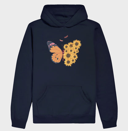 Moletom Hoodie - Borboleta com Flores