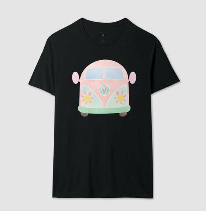 Camiseta - Kombi Rosa