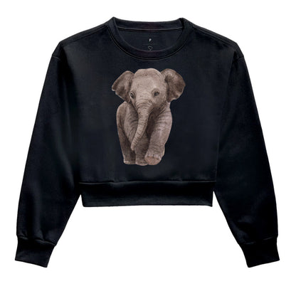 Moletom Cropped - Elefante