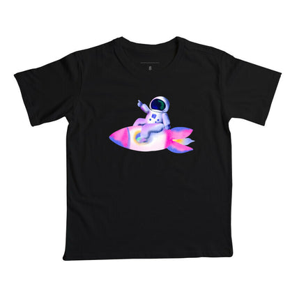 Camiseta Infantil - Astronauta na Nave