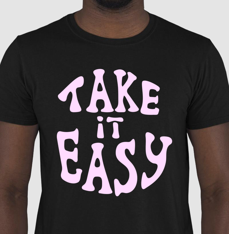 Camiseta - Take it Easy Rosa