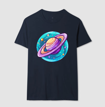 Camiseta - Saturno Colorido