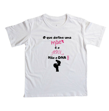 Camiseta Infantil - Amor define Mãe