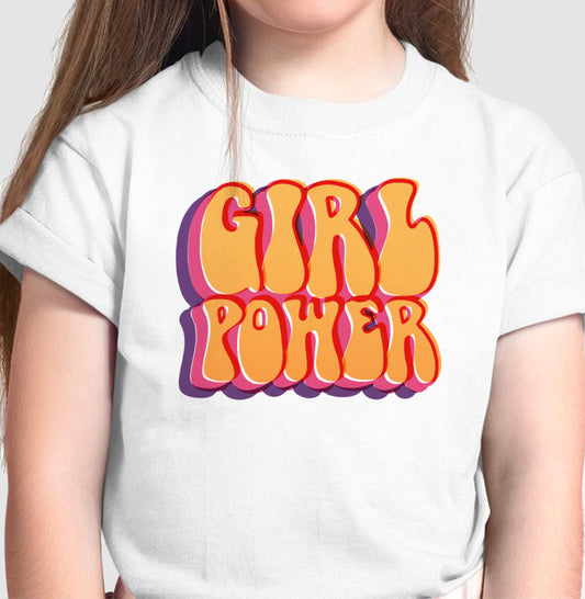 Camiseta Infantil - Girl Power Fernanda