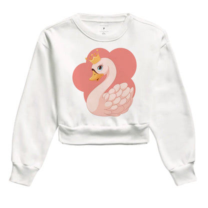 Moletom Cropped - Cisne