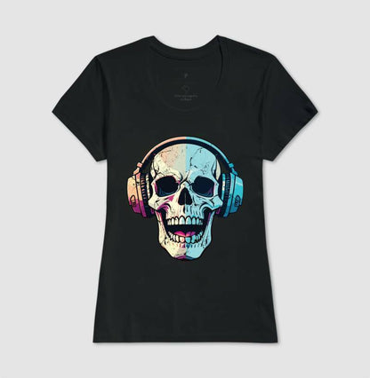 Baby Look - Caveira de Phone