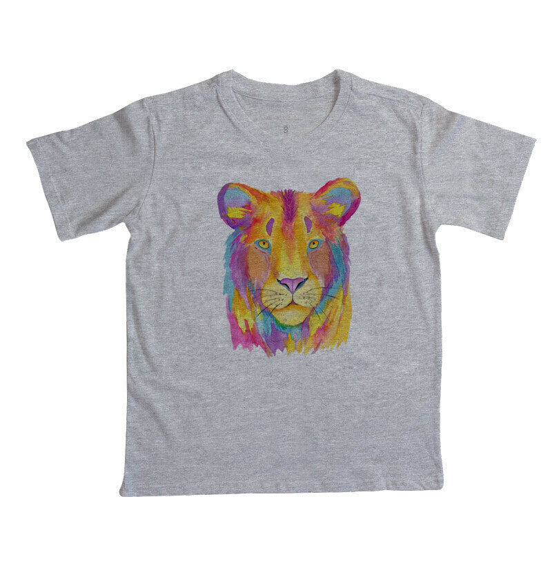 Camiseta Infantil - Leoa Colorida