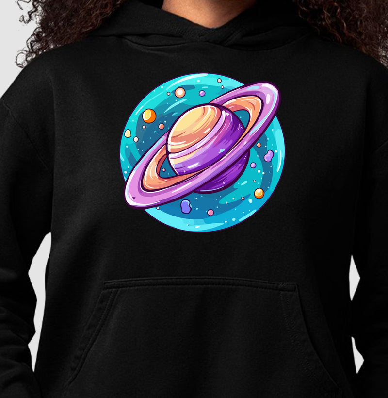 Moletom Hoodie - Saturno Colorido