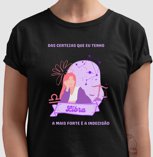 Camiseta - Libra Indecisão Mulher