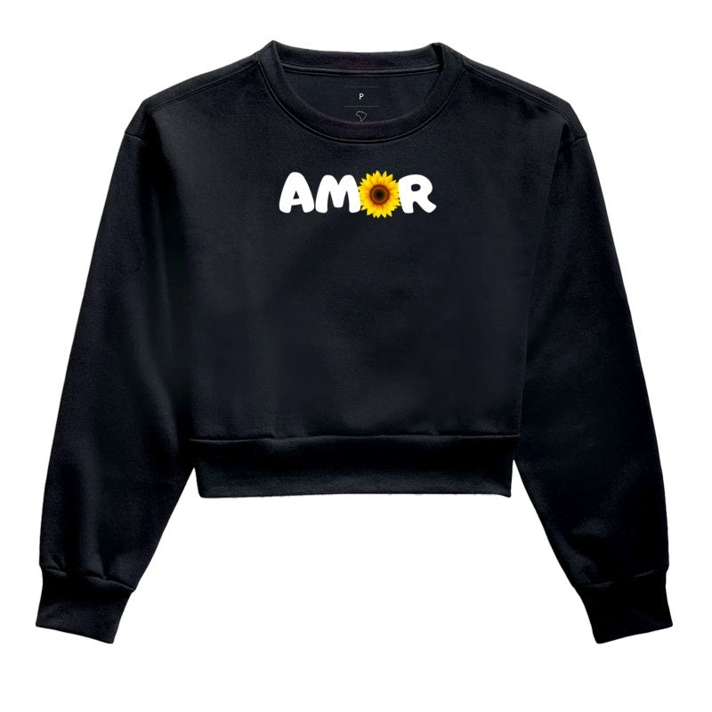 Moletom Cropped - Amor