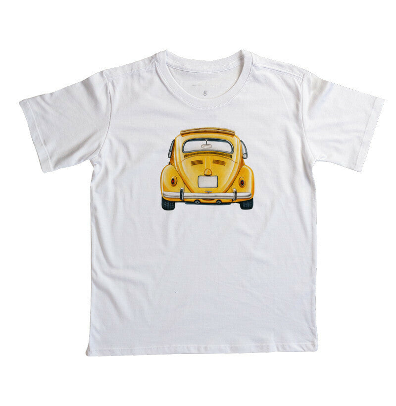 Camiseta Infantil - Fusca Amarelo