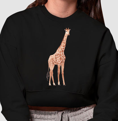 Moletom Cropped - Girafa