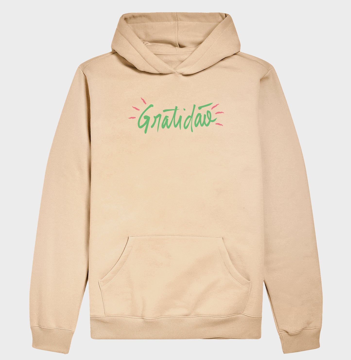 Moletom Hoodie - Gratidão Verde