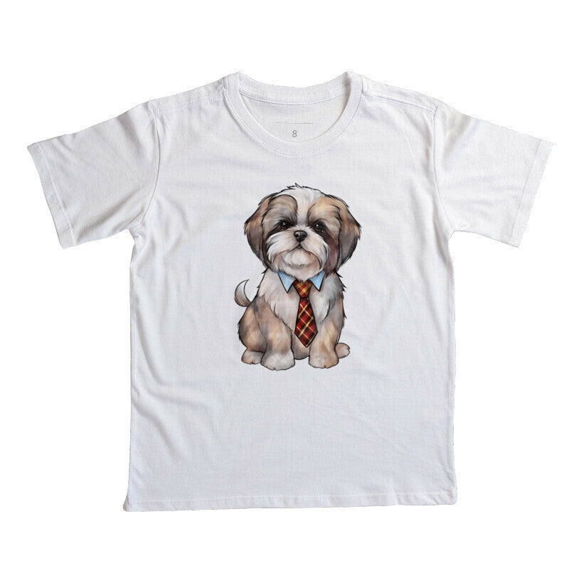 Camiseta Infantil - Dog Gravata