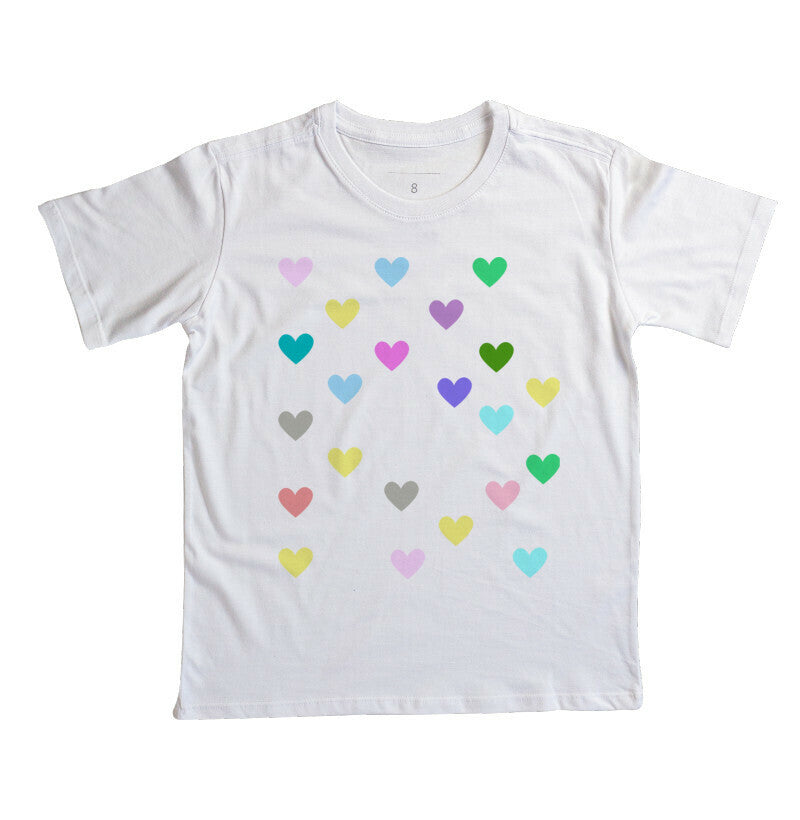 Camiseta Infantil - Corações